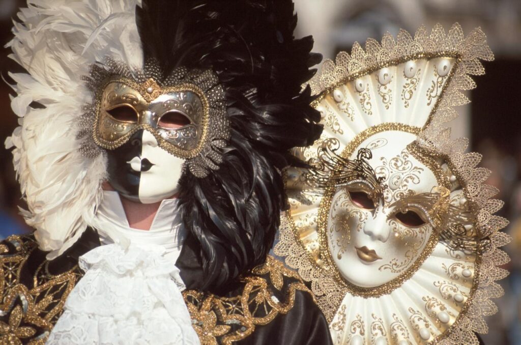 Carnaval de venecia, máscaras, foto