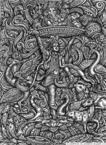 Dios oculto en el mundo, dibujo